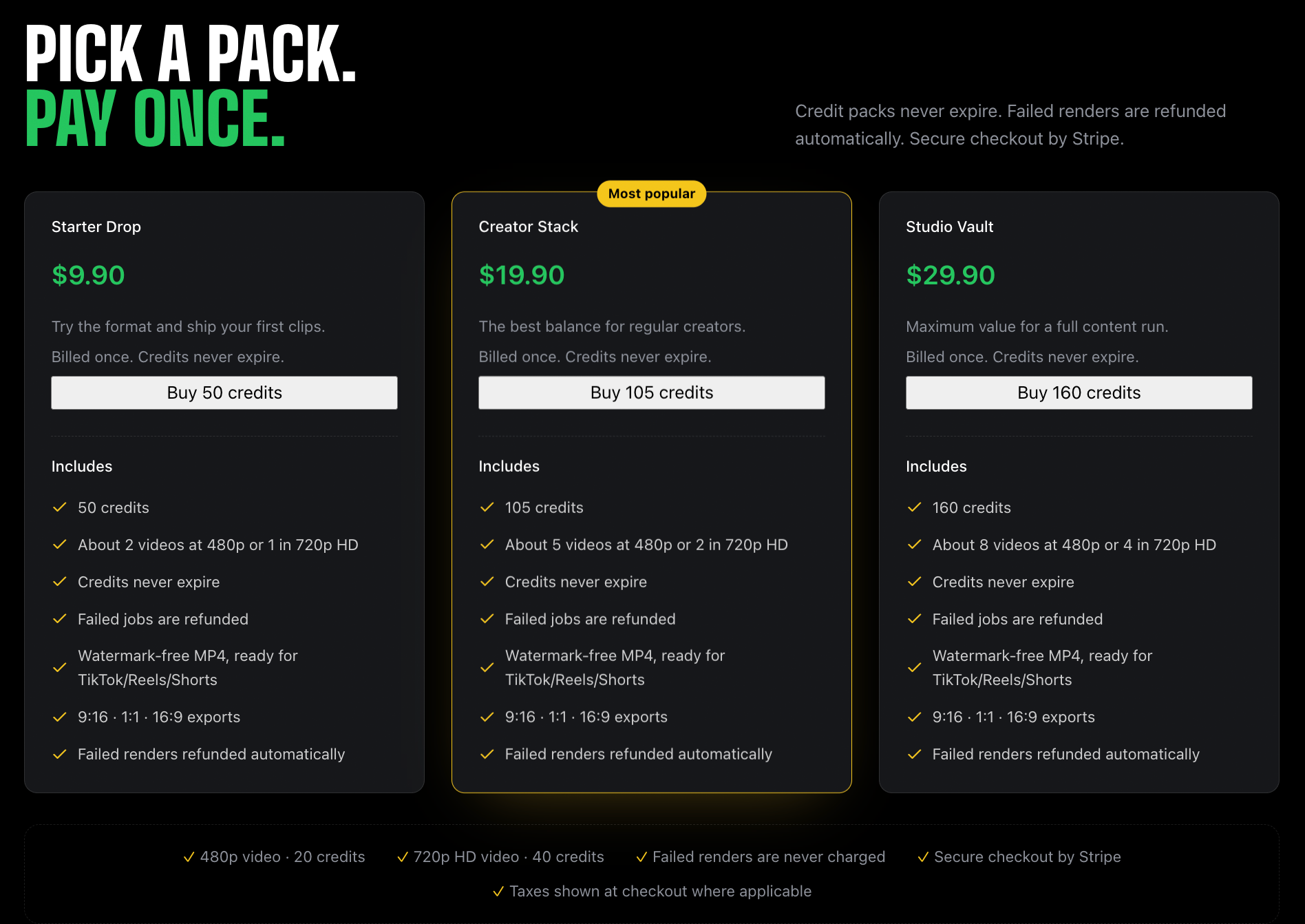 ChatGPT Millionaire AI credit pack pricing